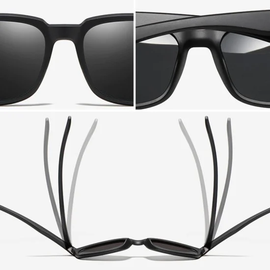 Слънчеви очила - Polarized TR90 (MM101) - матово черно / сиво