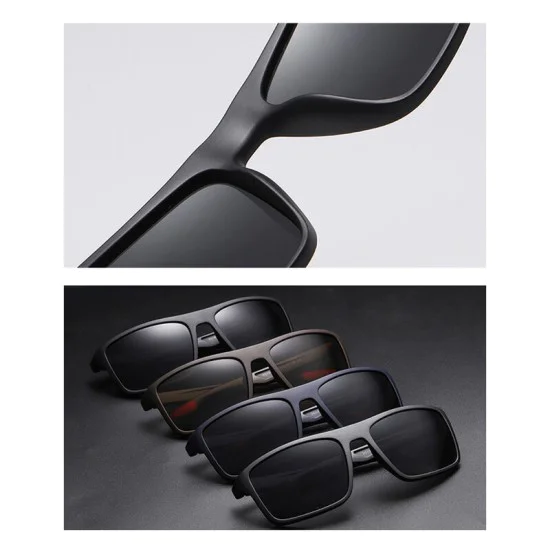 Слънчеви очила - Polarized TR90 (MM101) - матово черно / сиво