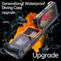 Водоустойчив калъф за 6,8 телефон - ShellBox Diving Водоустойчив водоустойчив професионален калъф - черен