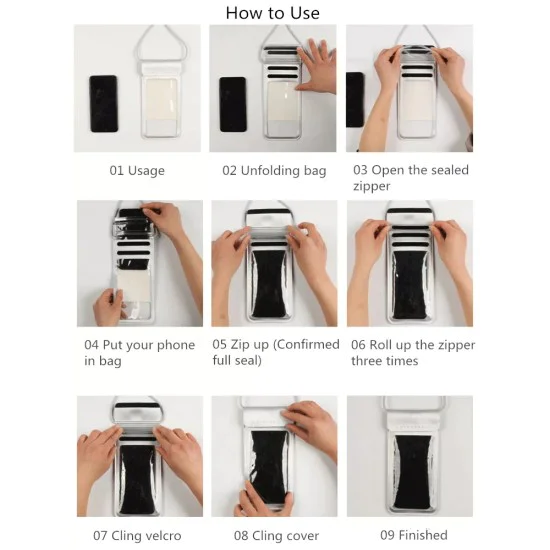 Водоустойчив калъф за телефон - водоустойчив калъф (TWC1) - златен