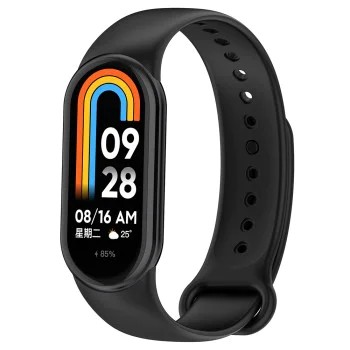 Каишка за Xiaomi Mi Band 8 / 8 NFC / 9 / 9 NFC - Каишка за часовник (W014) - Черна
