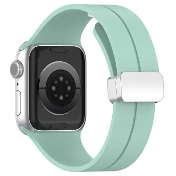Каишка за Apple Watch 1/2/3/3/4/4/5/5/5/6/6/7/8/7/8/9/10/SE/SE/SE 2/Ultra/Ultra 2 ( 42/44/45/46/49 мм) - Каишка за часовник (W011) - Синьозелено