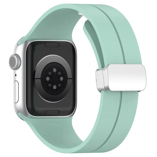 Каишка за Apple Watch 1/2/3/3/4/4/5/5/5/6/6/7/8/7/8/9/10/SE/SE/SE 2/Ultra/Ultra 2 ( 42/44/45/46/49 мм) - Каишка за часовник (W011) - Синьозелено