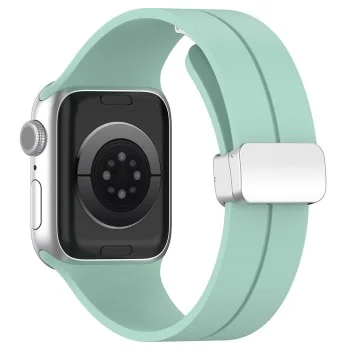 Каишка за Apple Watch 1/2/3/3/4/4/5/5/6/6/7/8/7/8/9/10/10/SE/SE 2 (38/40/41/42 mm ) - Каишка за часовник (W011) - Синьозелено
