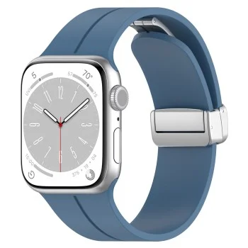 Каишка за Apple Watch 1/2/3/3/4/4/5/5/6/6/7/8/7/8/9/10/10/SE/SE 2 (38/40/41/42 mm ) - Каишка за часовник (W011) - Синя