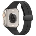 Каишка за Apple Watch 1/2/3/3/4/4/5/5/5/6/6/7/8/7/8/9/10/SE/SE/SE 2/Ultra/Ultra 2 ( 42/44/45/46/49 мм) - Каишка за часовник (W011) - Черен