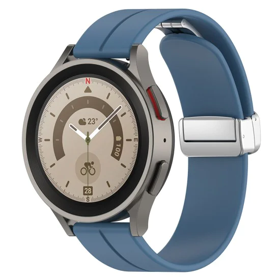 Каишка за Samsung Galaxy Watch 4/5/Active 2, Huawei Watch GT 3 (42mm)/GT 3 Pro (43mm) - Каишка за часовник (W011) - Син