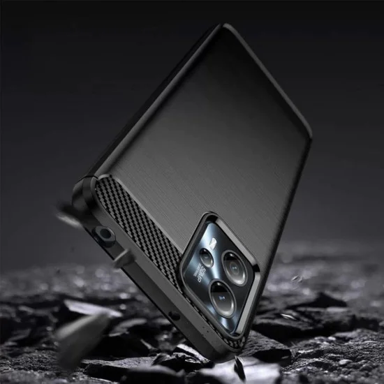 Калъф за Motorola Moto G13 / G23 - Carbon Silicone - Черен
