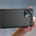 Калъф за Motorola Moto G13 / G23 - Carbon Silicone - Черен