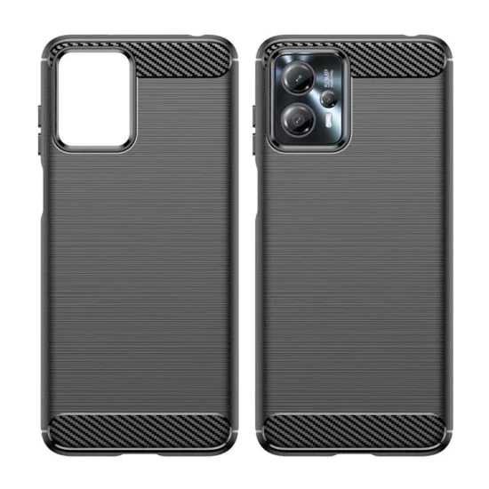 Калъф за Motorola Moto G13 / G23 - Carbon Silicone - Черен