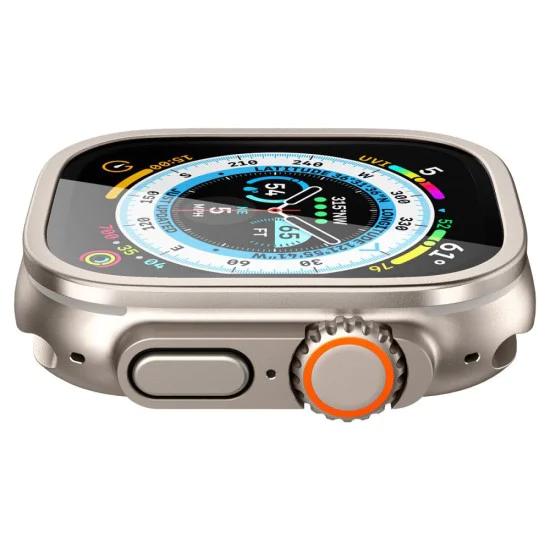 Протектор за Apple Watch Ultra / Ultra 2 - Spigen Glas.tR Slim Pro - Титан