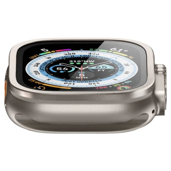 Протектор за Apple Watch Ultra / Ultra 2 - Spigen Glas.tR Slim Pro - Титан