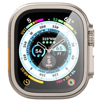 Протектор за Apple Watch Ultra / Ultra 2 - Spigen Glas.tR Slim Pro - Титан