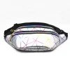 Спортна чанта за кръст Techsuit Casual Waist Bag (CWB1) - с колан, три джоба - Сребриста