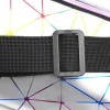 Спортна чанта за кръст Techsuit Casual Waist Bag (CWB1) - с колан, три джоба - Сребриста
