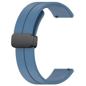 Каишка за Huawei Watch GT 4 (41 мм)/W1/Honor Watch S1/Garmin Venu 2S/Vivoactive 4S - Techsuit - Каишка за часовник 18 мм (W011) - Син