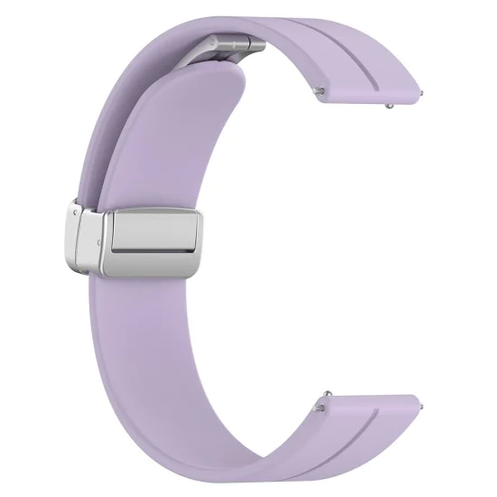 Каишка за Huawei Watch GT 4 (41 мм)/W1/Honor Watch S1/Garmin Venu 2S/Vivoactive 4S - Techsuit - Каишка за часовник 18 мм (W011) - Лилав