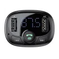 Зарядно за кола с FM модулатор 2xUSB, 3.4A - Baseus T Typed S-09A (CCMT000001) - черно