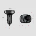 Зарядно за кола с FM модулатор 2xUSB, 3.4A - Baseus T Typed S-09A (CCMT000001) - черно