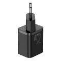 Priza Type-C PD25W Type-C Charger + Type-C кабел - Baseus Super Si (TZCCCCSUP-L01) - черен