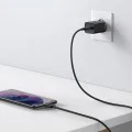 Priza Type-C PD25W Type-C Charger + Type-C кабел - Baseus Super Si (TZCCCCSUP-L01) - черен