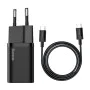 Priza Type-C PD25W Type-C Charger + Type-C кабел - Baseus Super Si (TZCCCCSUP-L01) - черен