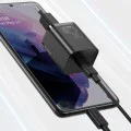 Priza Type-C PD25W Type-C Charger + Type-C кабел - Baseus Super Si (TZCCCCSUP-L01) - черен