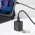 Priza Type-C PD25W Type-C Charger + Type-C кабел - Baseus Super Si (TZCCCCSUP-L01) - черен