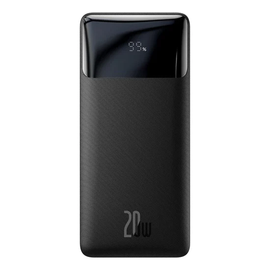 Външна батерия 20000mAh, 20W - Baseus Bipow Digital Display (PPBD050501) - Черен