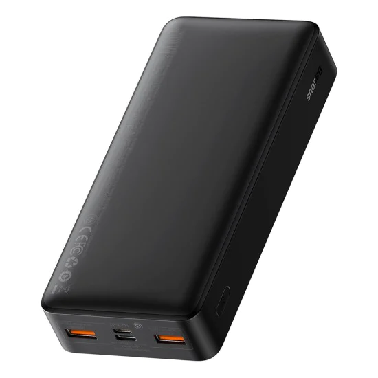 Външна батерия 20000mAh, 20W - Baseus Bipow Digital Display (PPBD050501) - Черен
