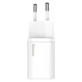 Priza Type-C PD25W Type-C Charger + Type-C кабел - Baseus Super Si (TZCCCSUP-L02) - бял