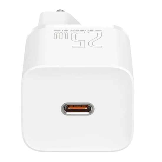 Priza Type-C PD25W Type-C Charger + Type-C кабел - Baseus Super Si (TZCCCSUP-L02) - бял