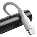 Кабел за данни USB към Type-C, бързо зареждане 5A, 40W, 1.5m (комплект 2) - Baseus (TZCATZJ-02) - бял