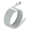 Кабел за данни USB към Type-C, бързо зареждане 5A, 40W, 1.5m (комплект 2) - Baseus (TZCATZJ-02) - бял