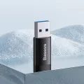 Алуминиев OTG адаптер, USB 3.1 към Type-C, 10Gbps - Baseus Ingenuity Series (ZJJJQ000101) - черен
