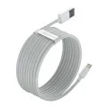 Кабел за данни USB към Lightning, бързо зареждане 2.4A, 480Mbps, 1.5m (комплект 2) - Baseus (TZCALZJ-02) - бял