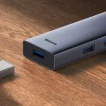 Хъб Type-C към 4x USB3.0 - Baseus (B0005280A813-03) - Space Gray