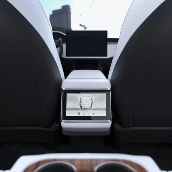 Протектор за автомобилен дисплей за Tesla Model X 2022 / Model S 2021 - Spigen Glas.tR Slim Anti-Glare - Черно