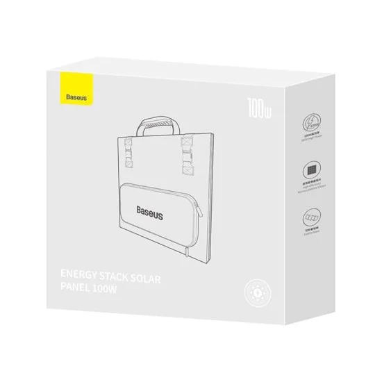 Сгъваем фотоволтаичен панел, 100 W, 1588 x 396 mm - Baseus (CCNL050006) - студено зелен