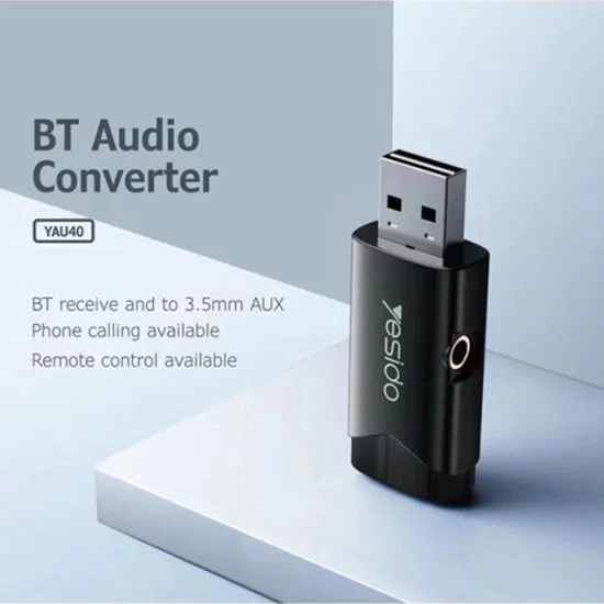 Bluetooth приемник за кола - Yesido (YAU40) - Черен