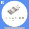 Четец на TF карти, USB, Type-C, 480Mbps - Yesido (GS21) - Прозрачен