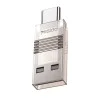 Четец на TF карти, USB, Type-C, 480Mbps - Yesido (GS21) - Прозрачен