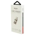 Четец на TF карти, USB, Type-C, 480Mbps - Yesido (GS21) - Прозрачен