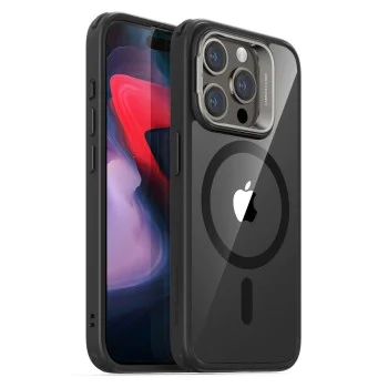 Калъф за iPhone 15 Pro - ESR Classic Hybrid Hybrid HaloLock Kickstand - Clear Black