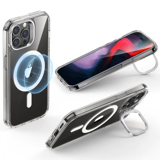 Калъф за iPhone 15 Pro Max - ESR Classic Classic Hybrid Hybrid HaloLock Kickstand - Clear