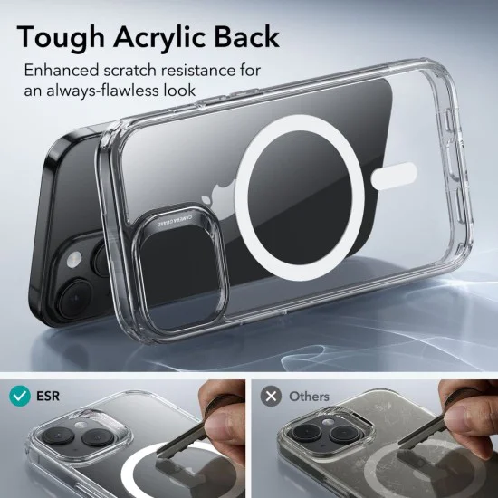 Калъф за iPhone 15 Plus - ESR Classic Classic Hybrid HaloLock - Clear