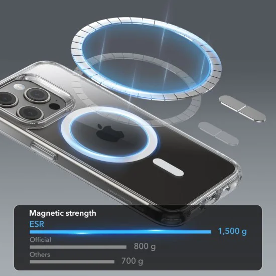 Калъф за iPhone 15 Pro - ESR Classic Classic Hybrid HaloLock - Clear