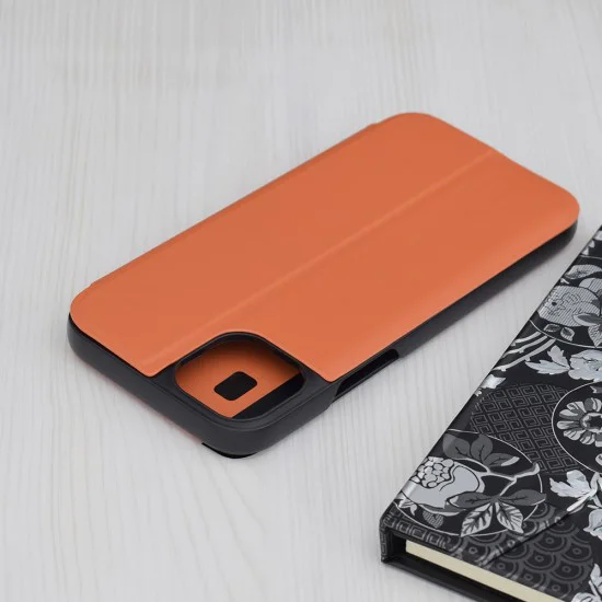 Калъф за iPhone 15 Plus - eFold Series - оранжев