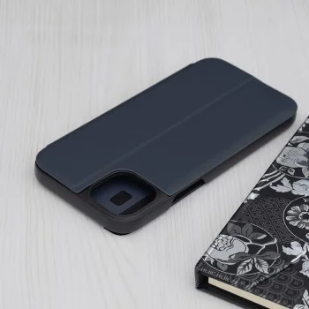 Калъф за iPhone 15 Plus - eFold Series - Тъмно син