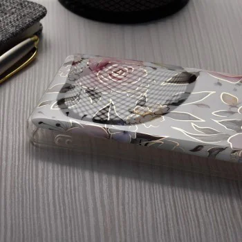 Калъф за iPhone 15 Pro Max - Marble Series - Chloe White
